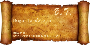 Buga Terézia névjegykártya