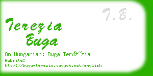 terezia buga business card